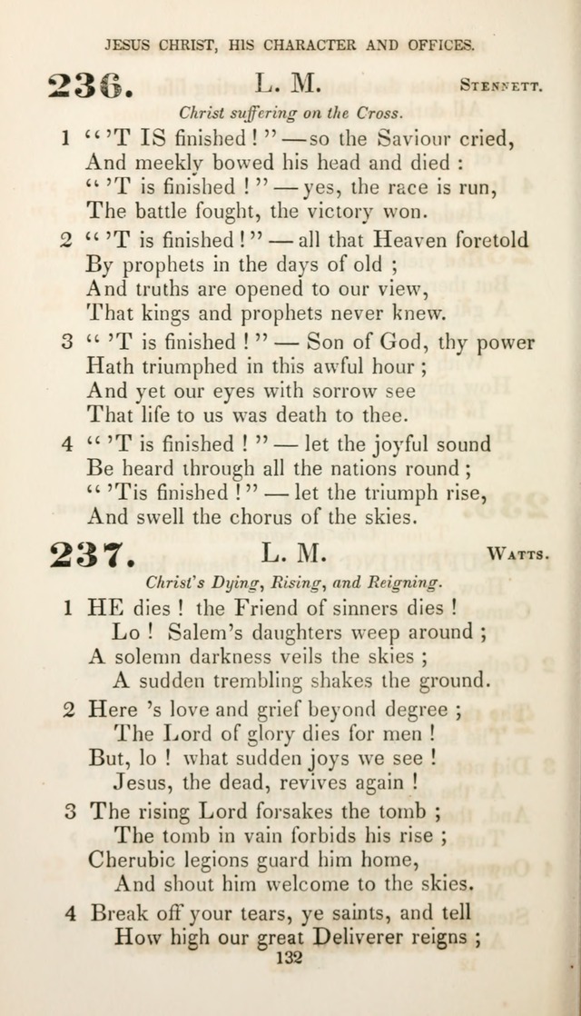 Christian Hymns for Public and Private Worship: a collection compiled  by a committee of the Cheshire Pastoral Association (11th ed.) page 132