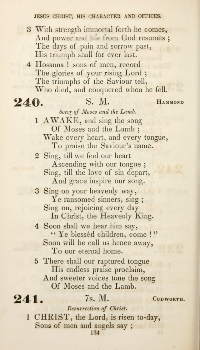 Christian Hymns for Public and Private Worship: a collection compiled  by a committee of the Cheshire Pastoral Association (11th ed.) page 134