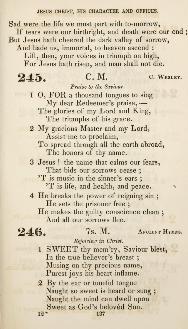 Christian Hymns for Public and Private Worship: a collection compiled  by a committee of the Cheshire Pastoral Association (11th ed.) page 137