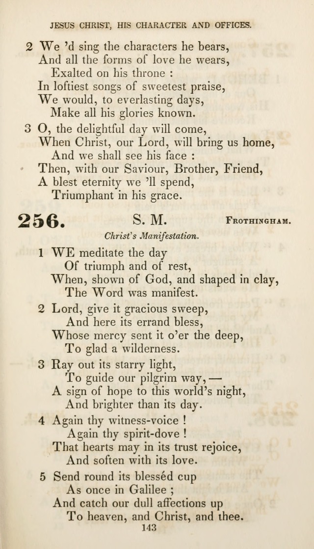 Christian Hymns for Public and Private Worship: a collection compiled  by a committee of the Cheshire Pastoral Association (11th ed.) page 143