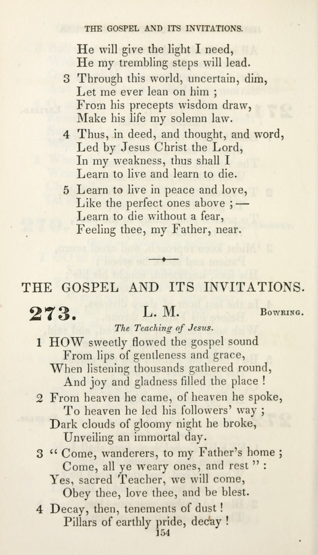 Christian Hymns for Public and Private Worship: a collection compiled  by a committee of the Cheshire Pastoral Association (11th ed.) page 154