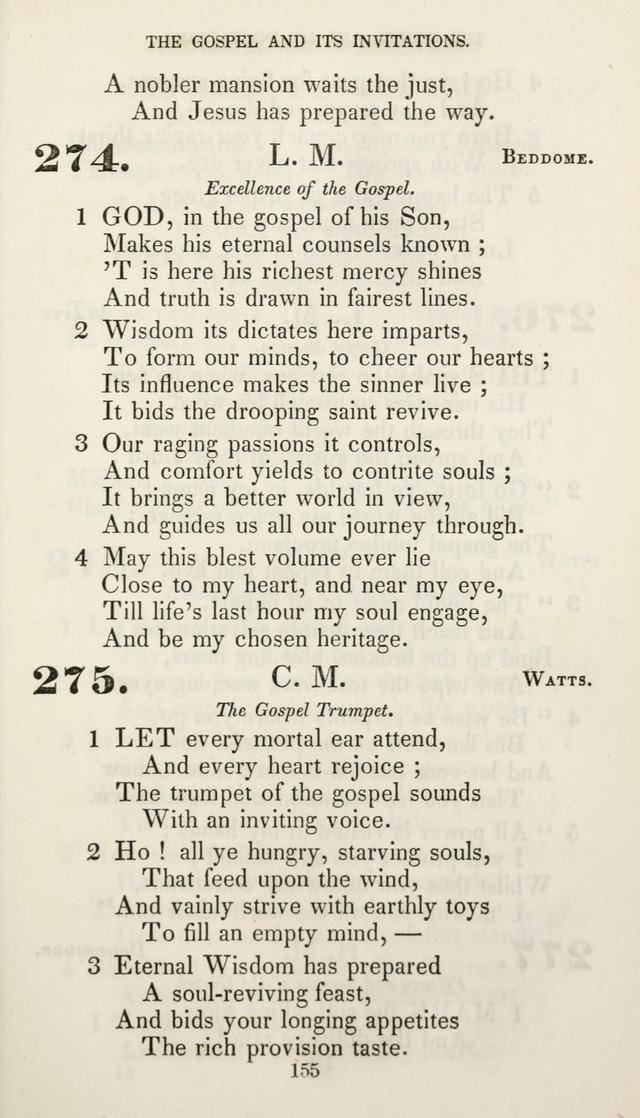 Christian Hymns for Public and Private Worship: a collection compiled  by a committee of the Cheshire Pastoral Association (11th ed.) page 155