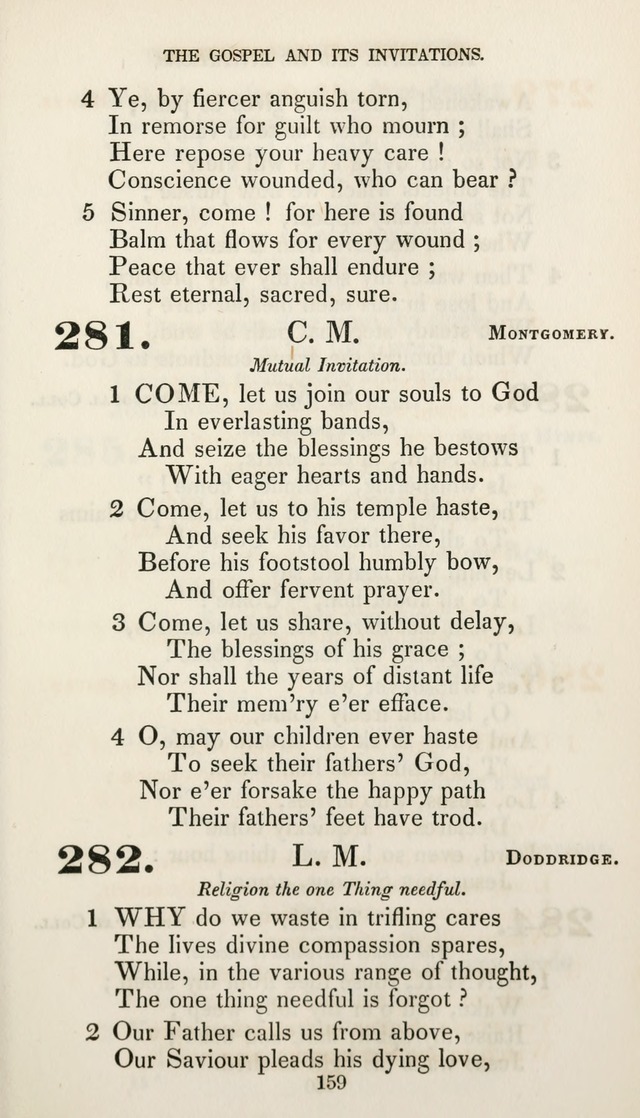 Christian Hymns for Public and Private Worship: a collection compiled  by a committee of the Cheshire Pastoral Association (11th ed.) page 159