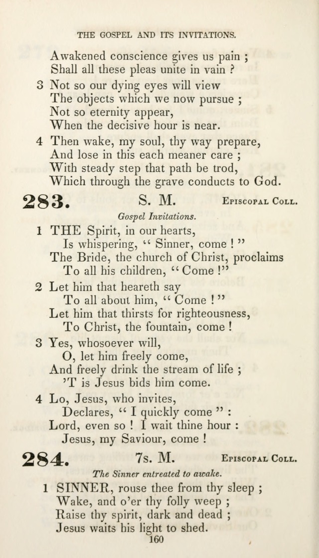 Christian Hymns for Public and Private Worship: a collection compiled  by a committee of the Cheshire Pastoral Association (11th ed.) page 160