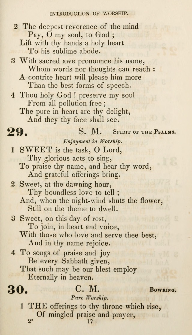 Christian Hymns for Public and Private Worship: a collection compiled  by a committee of the Cheshire Pastoral Association (11th ed.) page 17