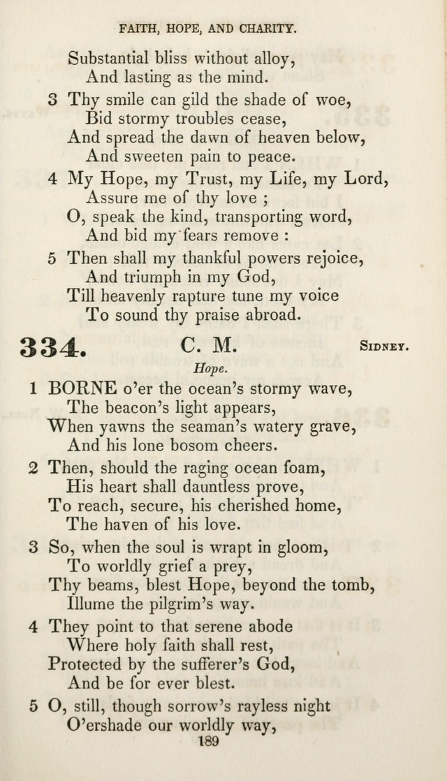 Christian Hymns for Public and Private Worship: a collection compiled  by a committee of the Cheshire Pastoral Association (11th ed.) page 189