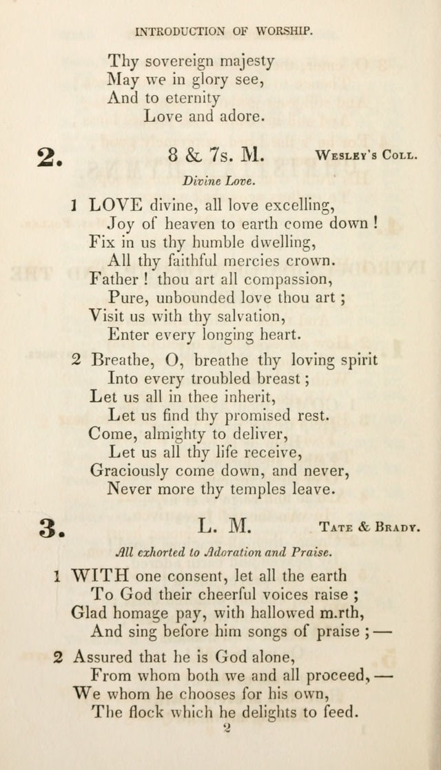 Christian Hymns for Public and Private Worship: a collection compiled  by a committee of the Cheshire Pastoral Association (11th ed.) page 2