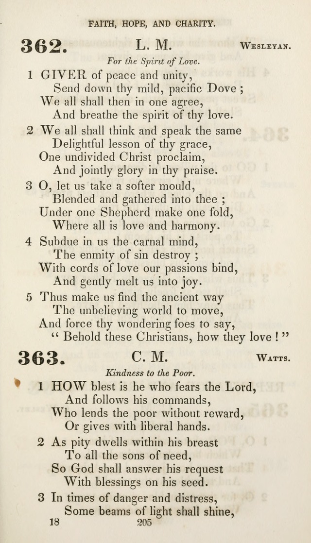 Christian Hymns for Public and Private Worship: a collection compiled  by a committee of the Cheshire Pastoral Association (11th ed.) page 205