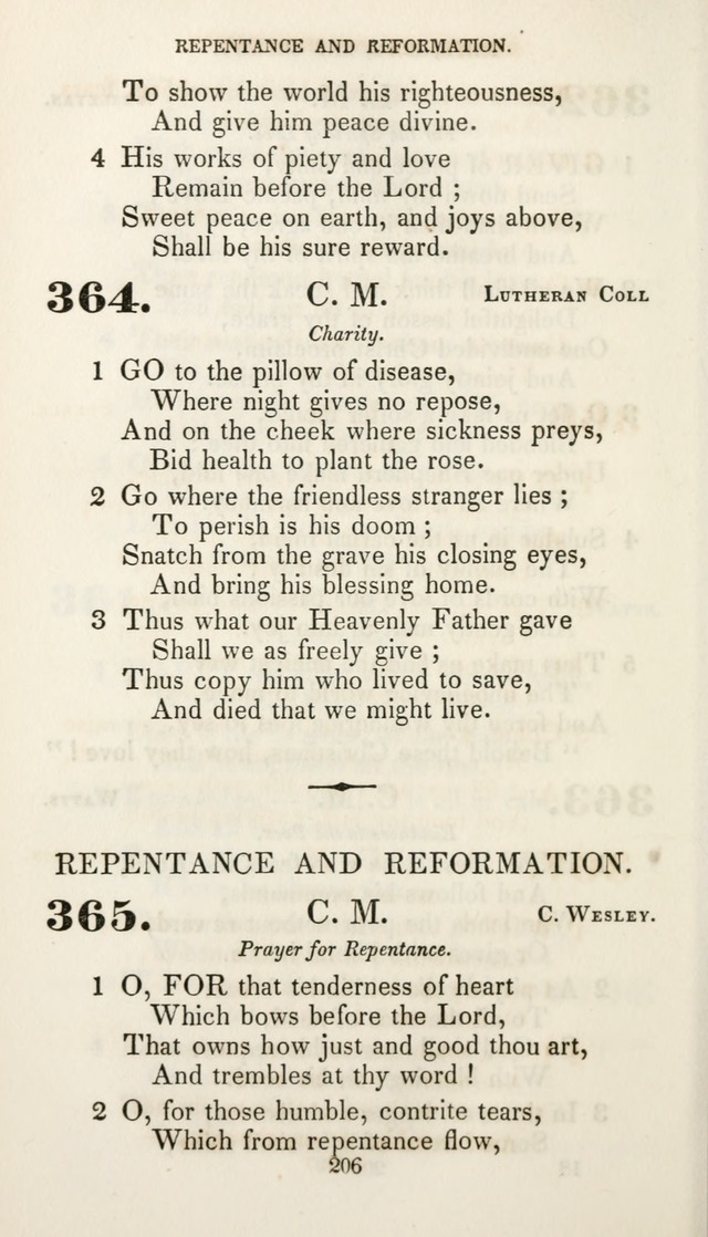 Christian Hymns for Public and Private Worship: a collection compiled  by a committee of the Cheshire Pastoral Association (11th ed.) page 206