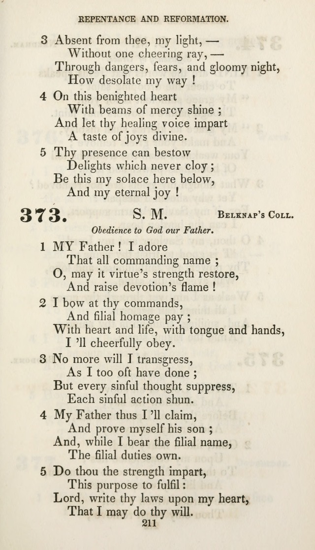 Christian Hymns for Public and Private Worship: a collection compiled  by a committee of the Cheshire Pastoral Association (11th ed.) page 211