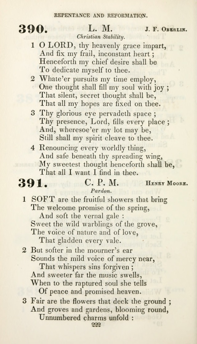 Christian Hymns for Public and Private Worship: a collection compiled  by a committee of the Cheshire Pastoral Association (11th ed.) page 222