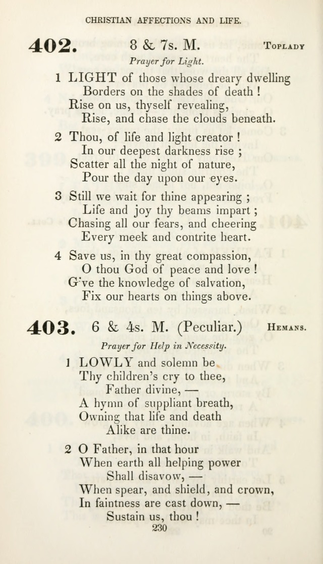 Christian Hymns for Public and Private Worship: a collection compiled  by a committee of the Cheshire Pastoral Association (11th ed.) page 230