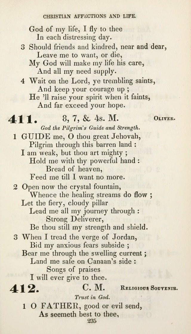 Christian Hymns for Public and Private Worship: a collection compiled  by a committee of the Cheshire Pastoral Association (11th ed.) page 235