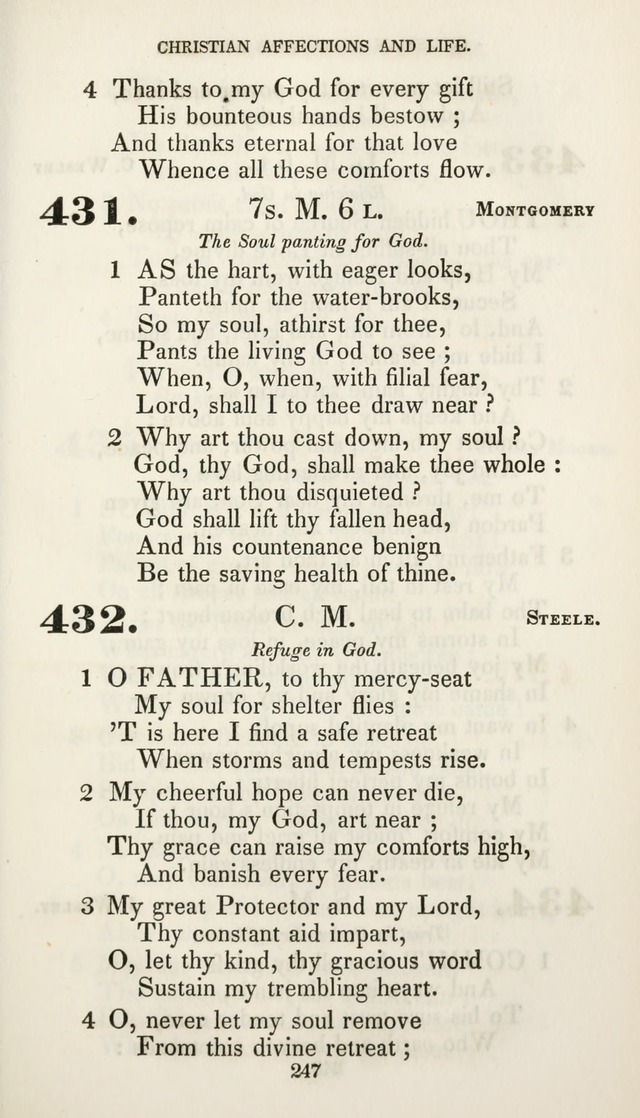 Christian Hymns for Public and Private Worship: a collection compiled  by a committee of the Cheshire Pastoral Association (11th ed.) page 247