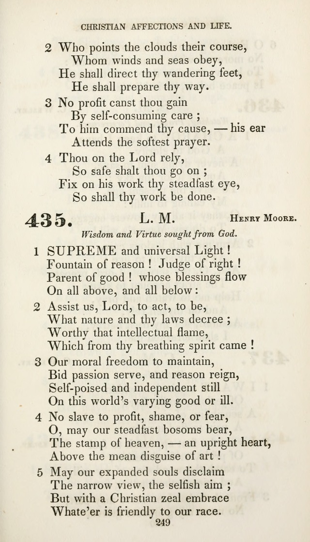 Christian Hymns for Public and Private Worship: a collection compiled  by a committee of the Cheshire Pastoral Association (11th ed.) page 249