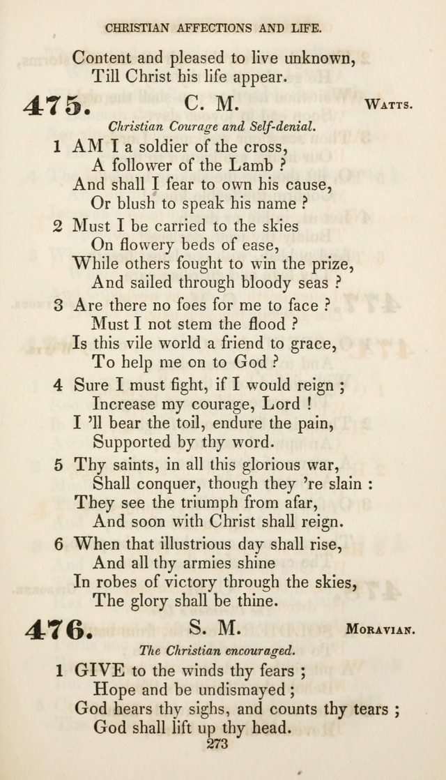 Christian Hymns for Public and Private Worship: a collection compiled  by a committee of the Cheshire Pastoral Association (11th ed.) page 273
