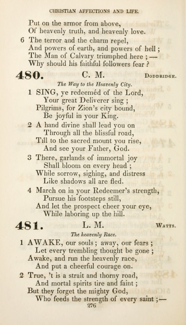 Christian Hymns for Public and Private Worship: a collection compiled  by a committee of the Cheshire Pastoral Association (11th ed.) page 276