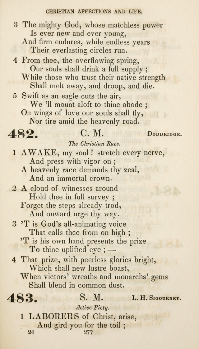 Christian Hymns for Public and Private Worship: a collection compiled  by a committee of the Cheshire Pastoral Association (11th ed.) page 277