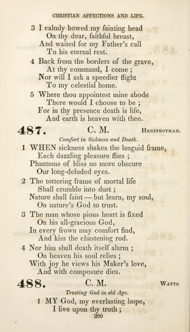 Christian Hymns for Public and Private Worship: a collection compiled  by a committee of the Cheshire Pastoral Association (11th ed.) page 280