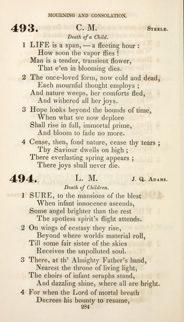 Christian Hymns for Public and Private Worship: a collection compiled  by a committee of the Cheshire Pastoral Association (11th ed.) page 284