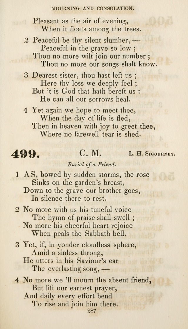 Christian Hymns for Public and Private Worship: a collection compiled  by a committee of the Cheshire Pastoral Association (11th ed.) page 287