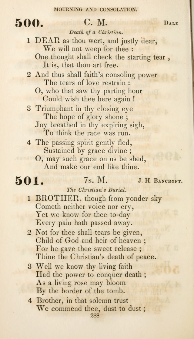 Christian Hymns for Public and Private Worship: a collection compiled  by a committee of the Cheshire Pastoral Association (11th ed.) page 288