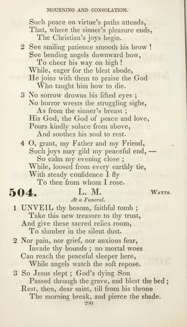 Christian Hymns for Public and Private Worship: a collection compiled  by a committee of the Cheshire Pastoral Association (11th ed.) page 290