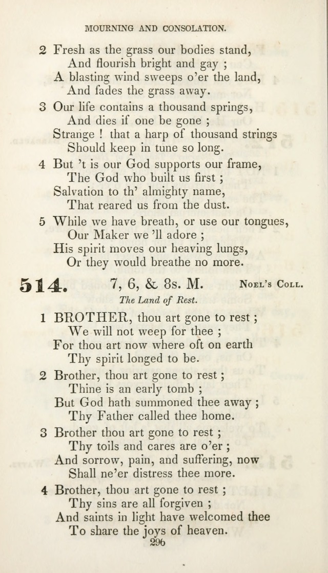 Christian Hymns for Public and Private Worship: a collection compiled  by a committee of the Cheshire Pastoral Association (11th ed.) page 296