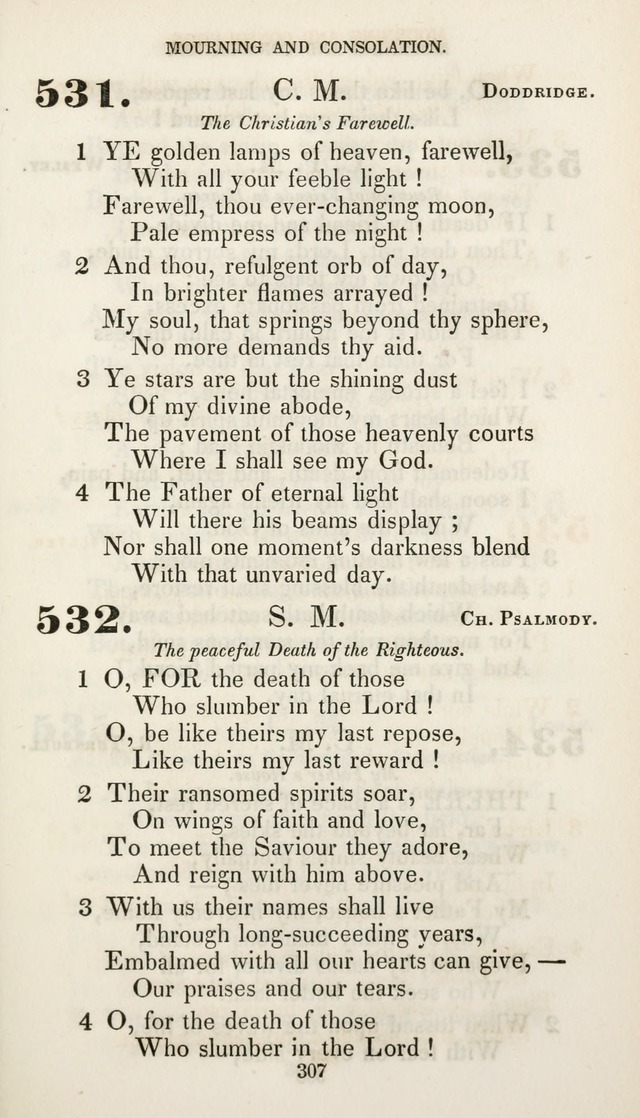 Christian Hymns for Public and Private Worship: a collection compiled  by a committee of the Cheshire Pastoral Association (11th ed.) page 307