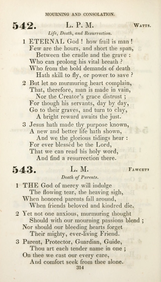 Christian Hymns for Public and Private Worship: a collection compiled  by a committee of the Cheshire Pastoral Association (11th ed.) page 314