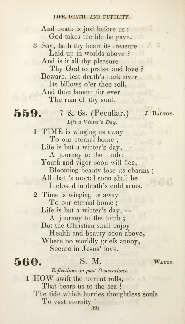 Christian Hymns for Public and Private Worship: a collection compiled  by a committee of the Cheshire Pastoral Association (11th ed.) page 324