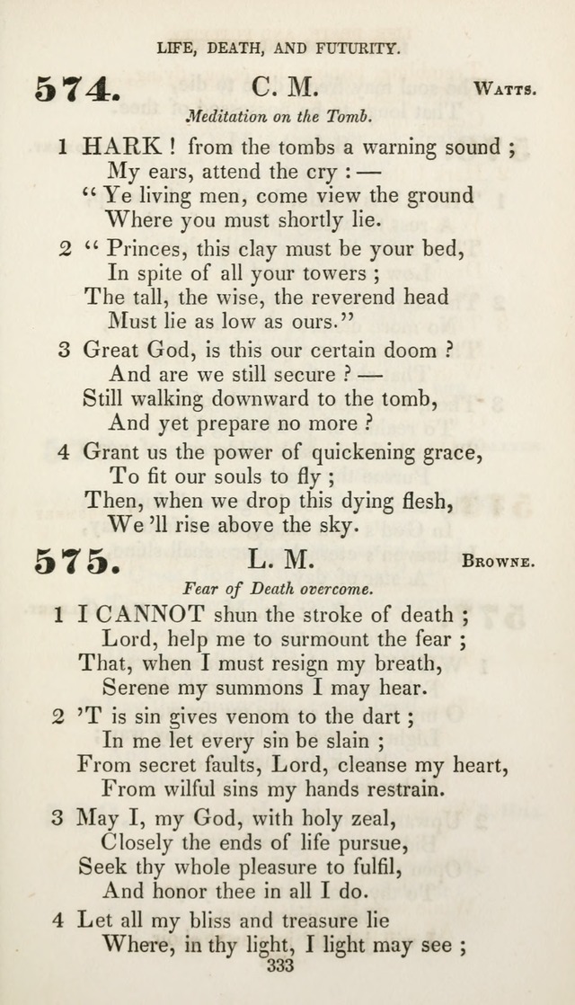 Christian Hymns for Public and Private Worship: a collection compiled  by a committee of the Cheshire Pastoral Association (11th ed.) page 333