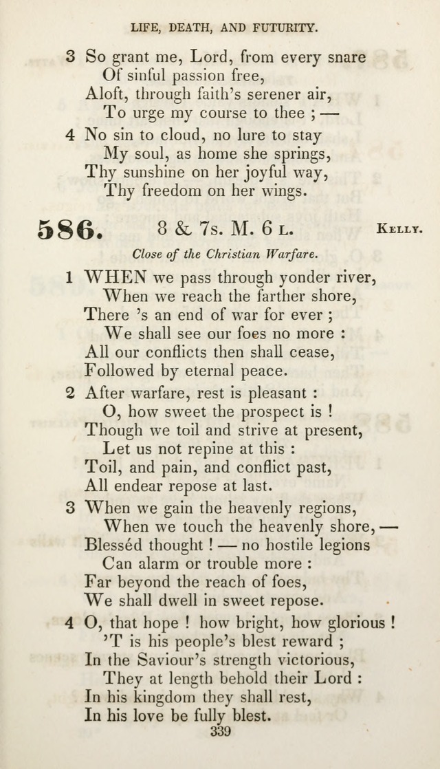 Christian Hymns for Public and Private Worship: a collection compiled  by a committee of the Cheshire Pastoral Association (11th ed.) page 339