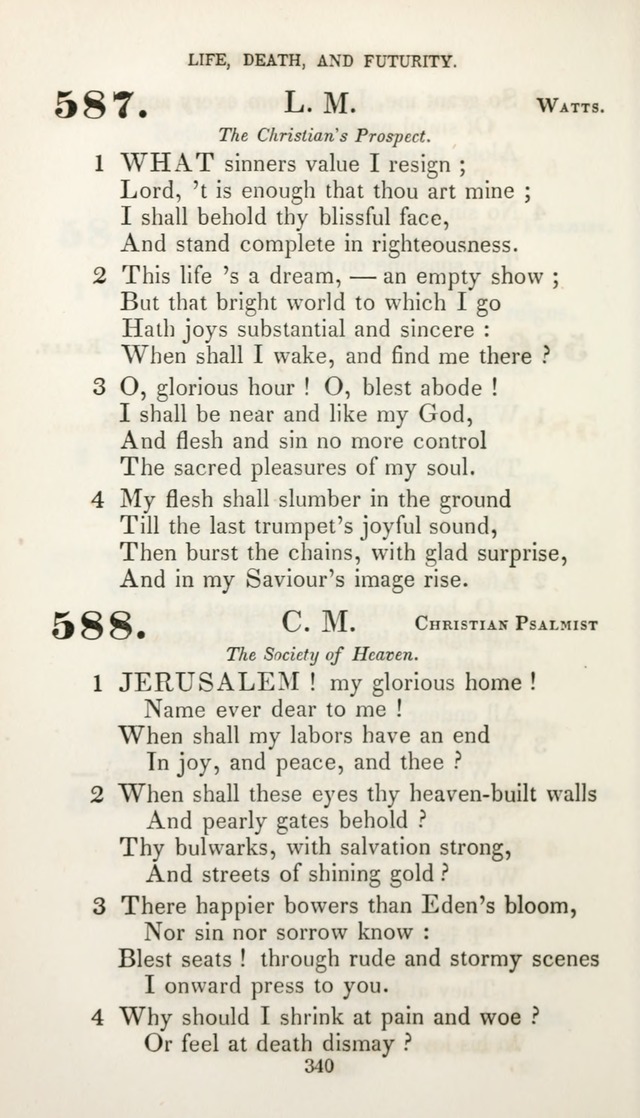 Christian Hymns for Public and Private Worship: a collection compiled  by a committee of the Cheshire Pastoral Association (11th ed.) page 340