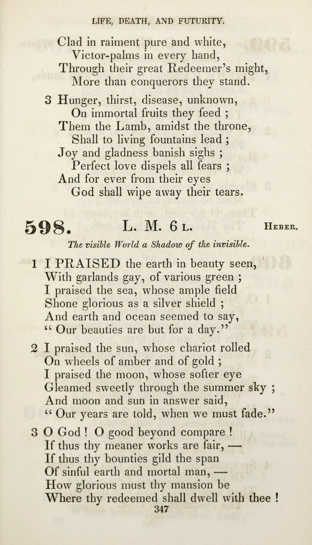 Christian Hymns for Public and Private Worship: a collection compiled  by a committee of the Cheshire Pastoral Association (11th ed.) page 347