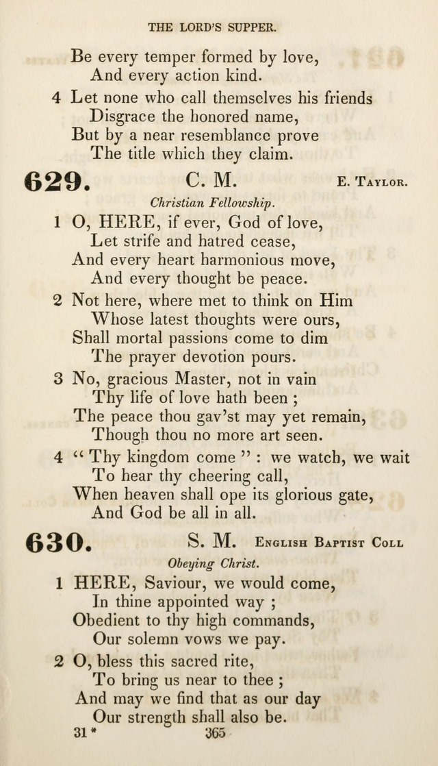 Christian Hymns for Public and Private Worship: a collection compiled  by a committee of the Cheshire Pastoral Association (11th ed.) page 365