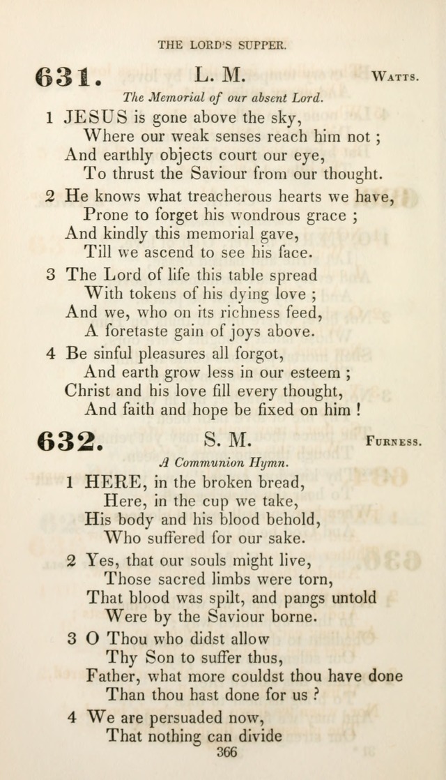 Christian Hymns for Public and Private Worship: a collection compiled  by a committee of the Cheshire Pastoral Association (11th ed.) page 366