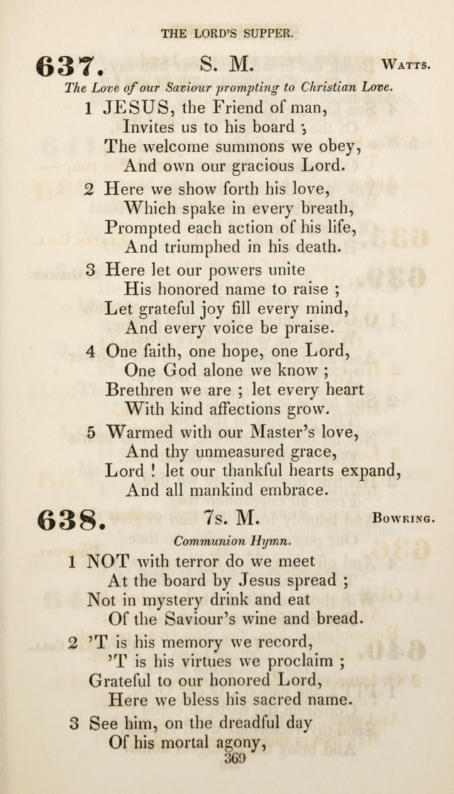 Christian Hymns for Public and Private Worship: a collection compiled  by a committee of the Cheshire Pastoral Association (11th ed.) page 369