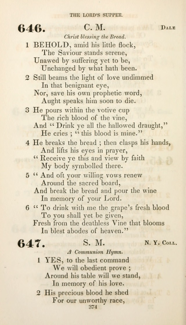 Christian Hymns for Public and Private Worship: a collection compiled  by a committee of the Cheshire Pastoral Association (11th ed.) page 374