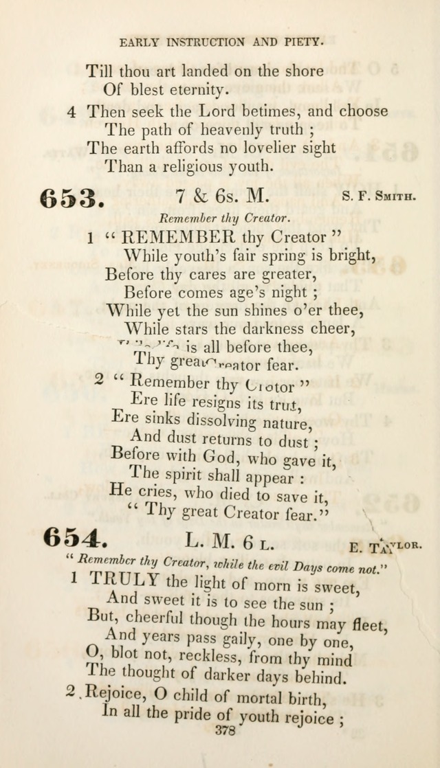 Christian Hymns for Public and Private Worship: a collection compiled  by a committee of the Cheshire Pastoral Association (11th ed.) page 378