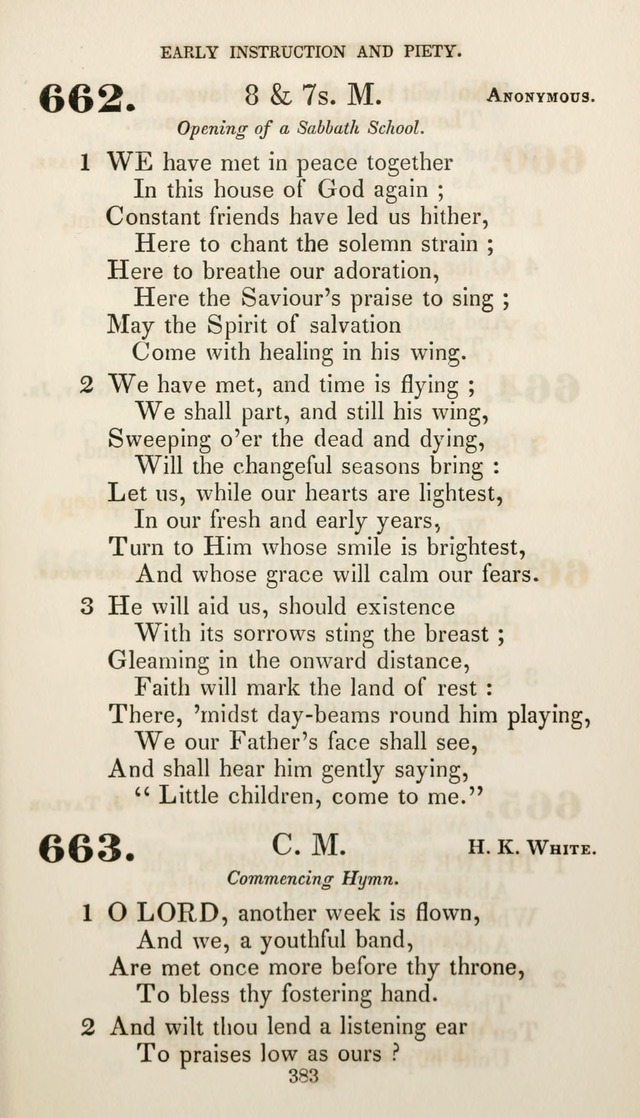 Christian Hymns for Public and Private Worship: a collection compiled  by a committee of the Cheshire Pastoral Association (11th ed.) page 383