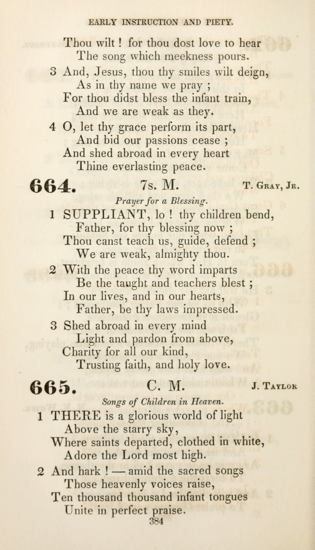 Christian Hymns for Public and Private Worship: a collection compiled  by a committee of the Cheshire Pastoral Association (11th ed.) page 384