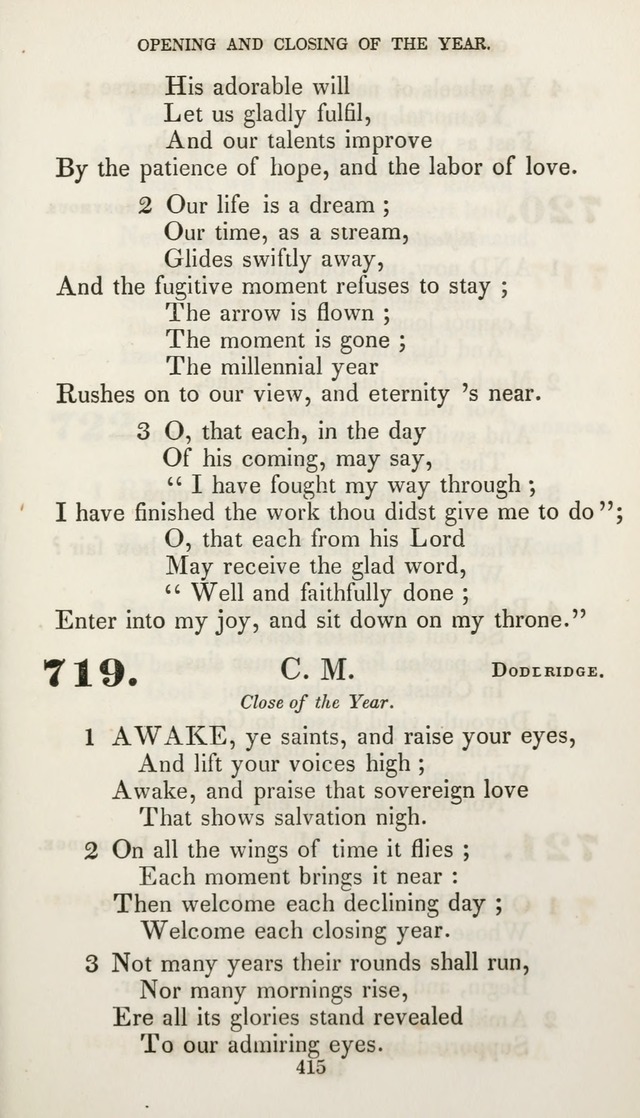 Christian Hymns for Public and Private Worship: a collection compiled  by a committee of the Cheshire Pastoral Association (11th ed.) page 415