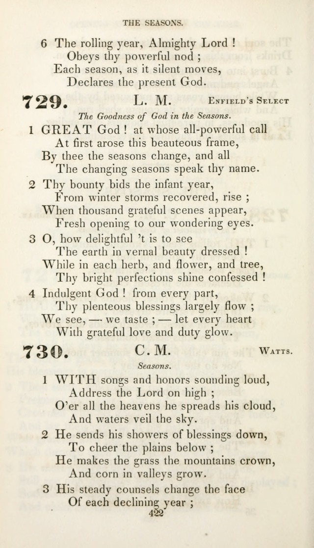 Christian Hymns for Public and Private Worship: a collection compiled  by a committee of the Cheshire Pastoral Association (11th ed.) page 422