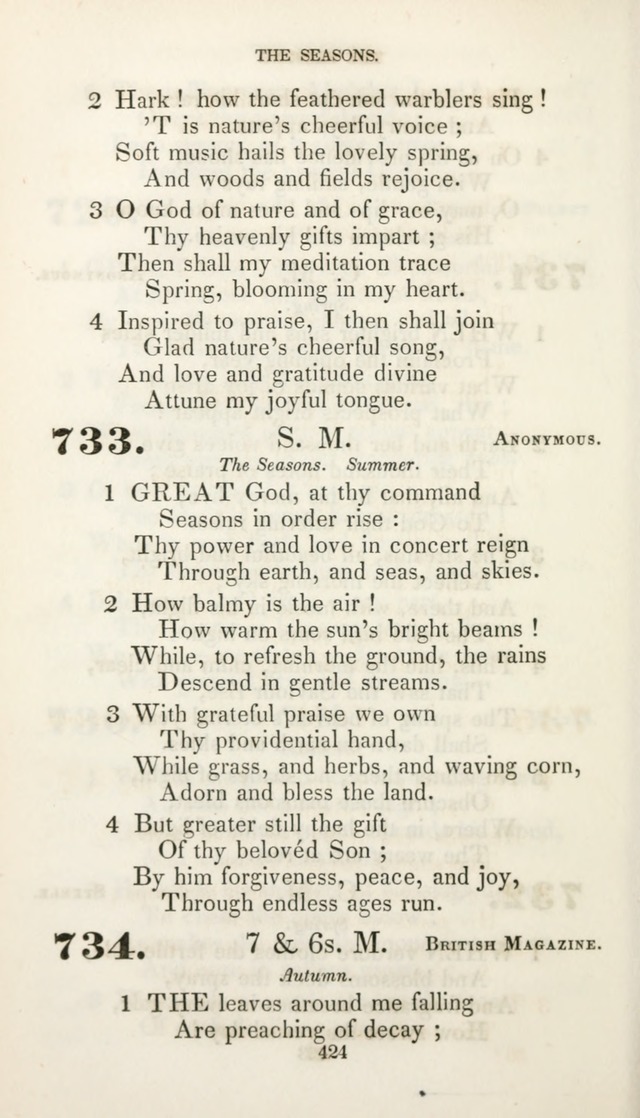 Christian Hymns for Public and Private Worship: a collection compiled  by a committee of the Cheshire Pastoral Association (11th ed.) page 424