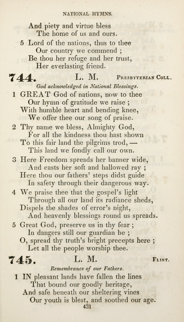 Christian Hymns for Public and Private Worship: a collection compiled  by a committee of the Cheshire Pastoral Association (11th ed.) page 431