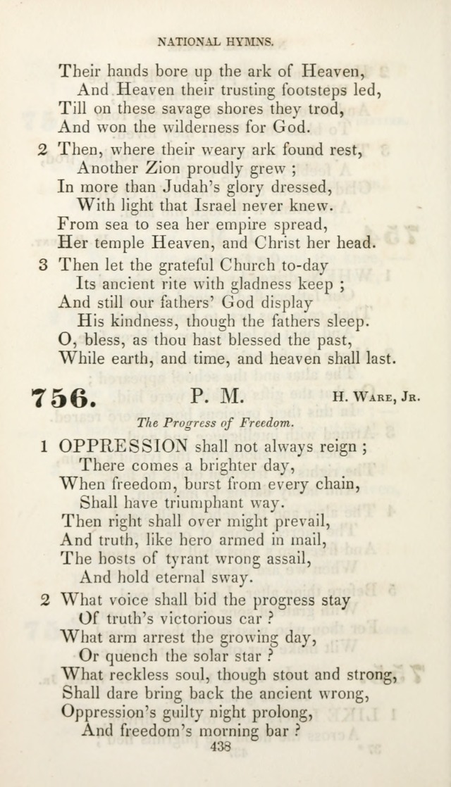 Christian Hymns for Public and Private Worship: a collection compiled  by a committee of the Cheshire Pastoral Association (11th ed.) page 438