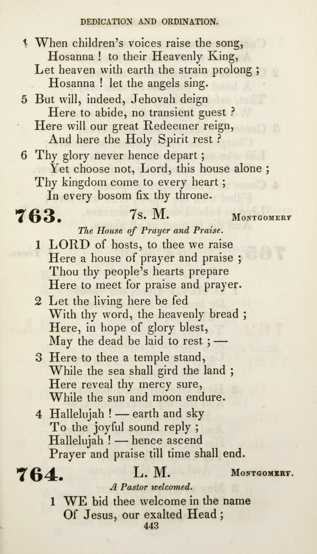 Christian Hymns for Public and Private Worship: a collection compiled  by a committee of the Cheshire Pastoral Association (11th ed.) page 443