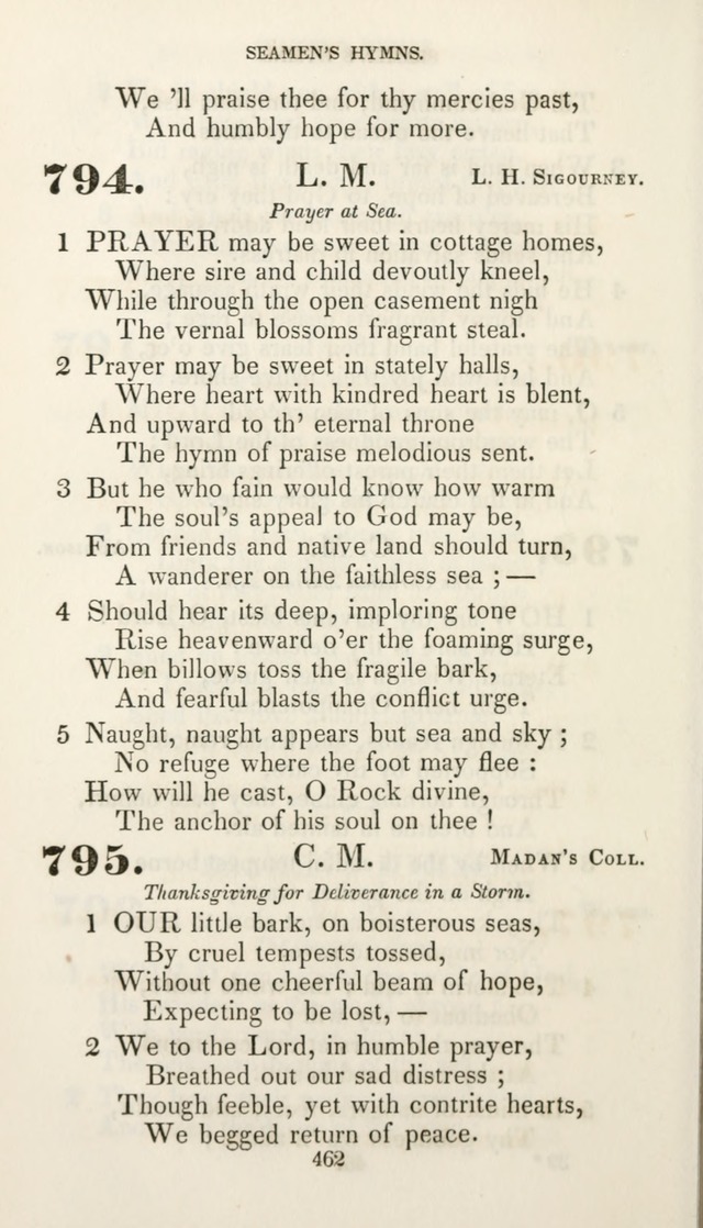 Christian Hymns for Public and Private Worship: a collection compiled  by a committee of the Cheshire Pastoral Association (11th ed.) page 462