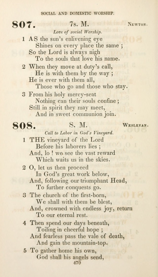 Christian Hymns for Public and Private Worship: a collection compiled  by a committee of the Cheshire Pastoral Association (11th ed.) page 470